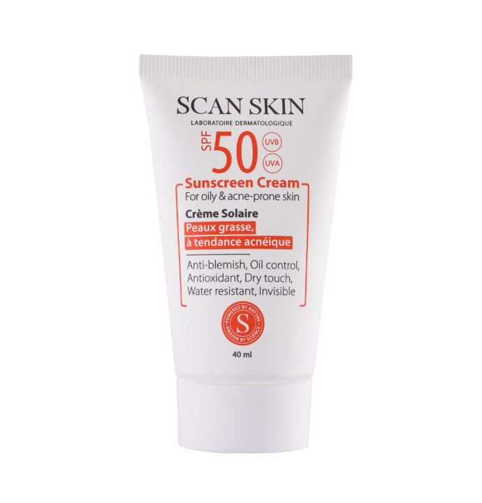 مای دارو - کرم ضد آفتاب اسکن اسکین SPF50 مخصوص پوست چرب بی رنگ