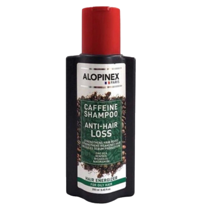 مای دارو - شامپو تقویت کننده مو حاوی کافئین مناسب مو چرب آلوپینکس