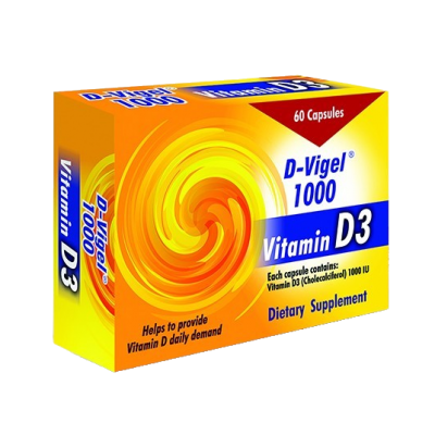 مای دارو - کپسول ویتامین D3 دی ویژل 1000 واحد دانا