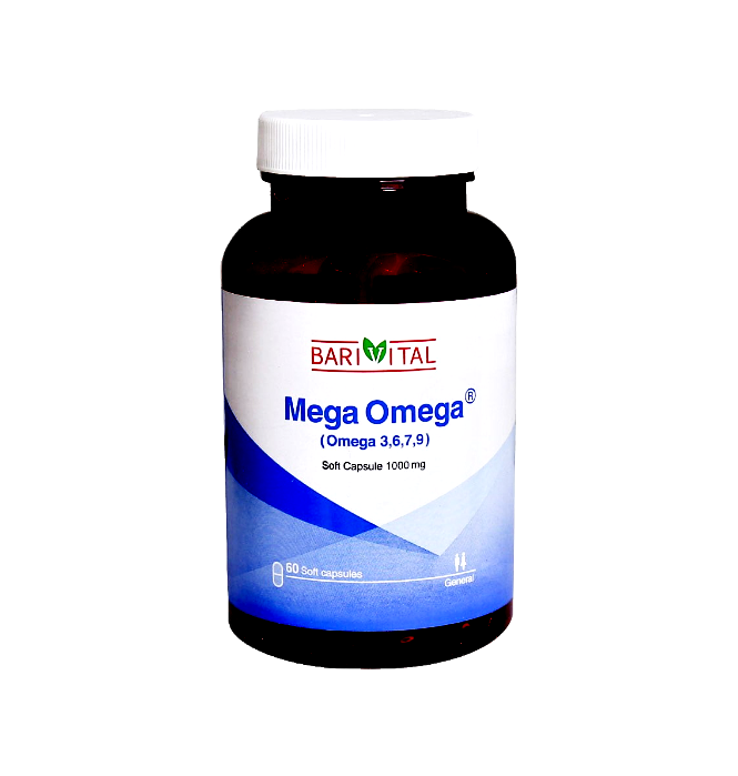 مای دارو - مگا اومگا (امگا 9، 7، 6، 3) باریج اسانس (60 عدد)