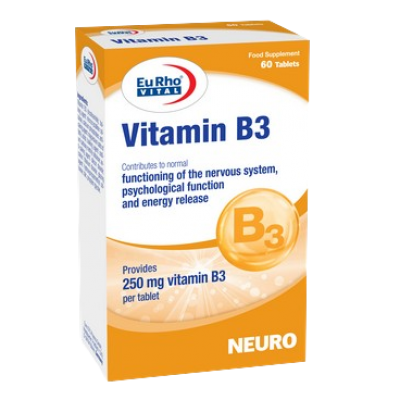 مای دارو - قرص ویتامین B3 250 میلی گرم یورو ویتال