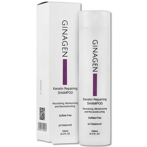 مای دارو - شامپو ترمیم کننده فاقد سولفات مناسب موهای کراتینه ژیناژن