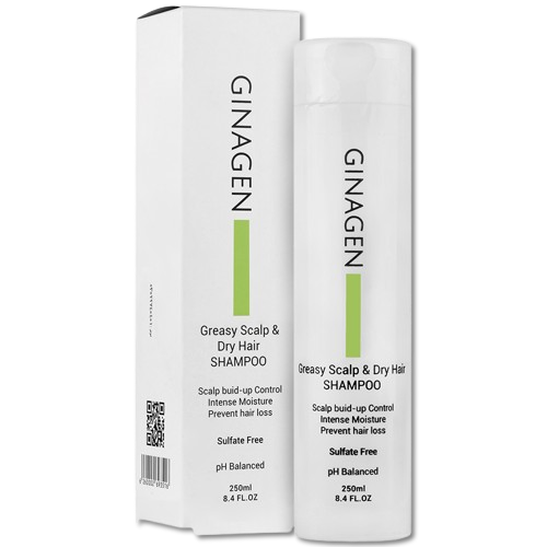 مای دارو - شامپو کف سر چرب و موی خشک فاقد سولفات ژیناژن