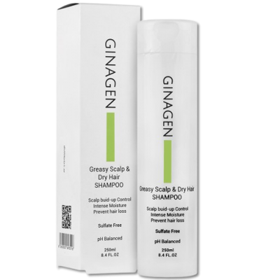 مای دارو - شامپو کف سر چرب و موی خشک فاقد سولفات ژیناژن