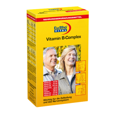 مای دارو - کپسول ژلاتینی ویتامین ب کمپلکس یورو ویتال