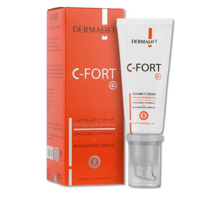 مای دارو - کرم صورت حاوی ویتامین C سی فورت پوست چرب و جوشدار درمالیفت