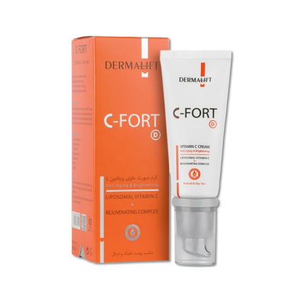 مای دارو - کرم صورت حاوی ویتامین C سی فورت پوست خشک درمالیفت