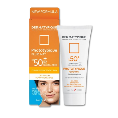 مای دارو - ضد آفتاب فلوئید مت (بی رنگ) پوست چرب فاقد چربی SPF50+ درماتیپیک