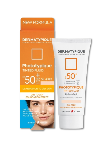 مای دارو - ضد آفتاب فلوئید مت (رز بژ) پوست چرب فاقد چربی SPF50+ درماتیپیک