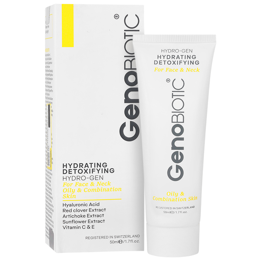 مای دارو - کرم رطوبت رسان و دتوکسیفای کننده صورت و گردن پوست چرب و مختلط ژنوبایوتیک