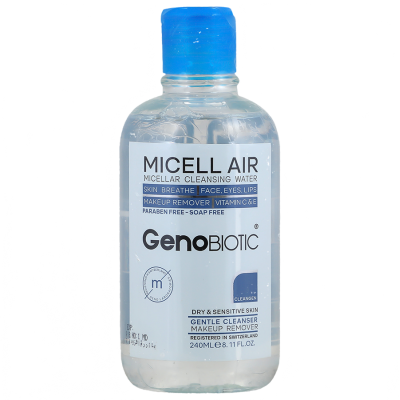 مای دارو - محلول پاک کننده آرایش صورت ناسب پوست خشک و حساس ژنوبایوتیک