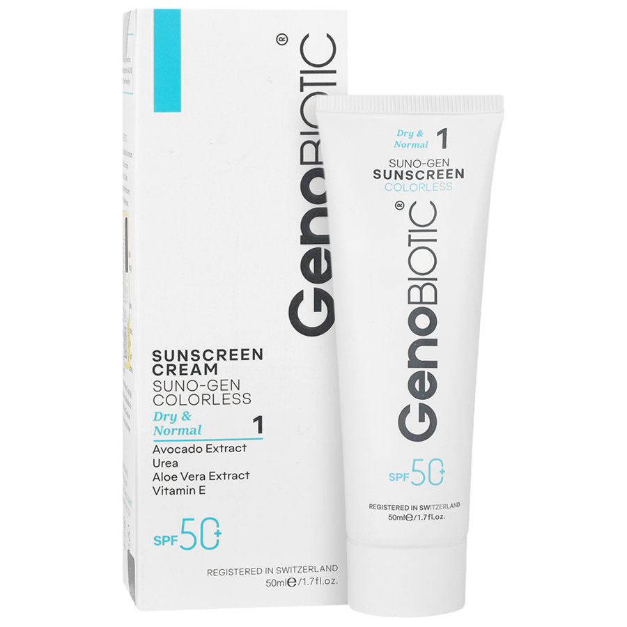 مای دارو - ضد آفتاب مخصوص پوست خشک و مختلط ژنوبایوتیک (بی رنگ)