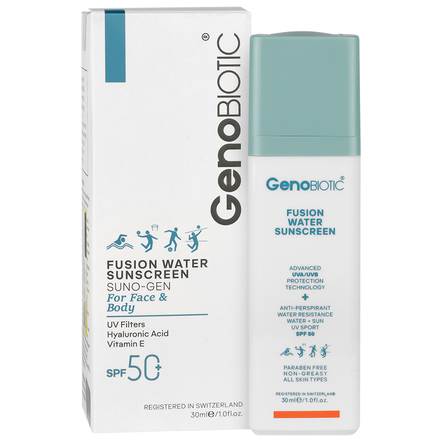 مای دارو - کرم ضد آفتاب فیوژن واتر ژنوبایوتیک