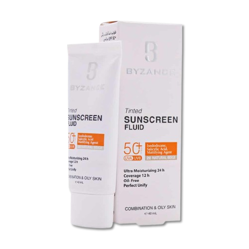 مای دارو - کرم ضد آفتاب +SPF50 بیزانس مناسب پوست خشک و حساس (بژ طبیعی)