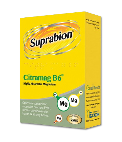 مای دارو - قرص منیزیم و ویتامین B6، سیترامگ B6 (45 عددی) سوپرابیون