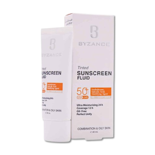 مای دارو - فلوئید ضد آفتاب کرم پودری +SPF50 بیزانس مناسب پوست مختلط و چرب (بژ روشن 10)