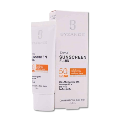 مای دارو - فلوئید ضد آفتاب کرم پودری +SPF50 بیزانس مناسب پوست مختلط و چرب (بژ روشن 10)