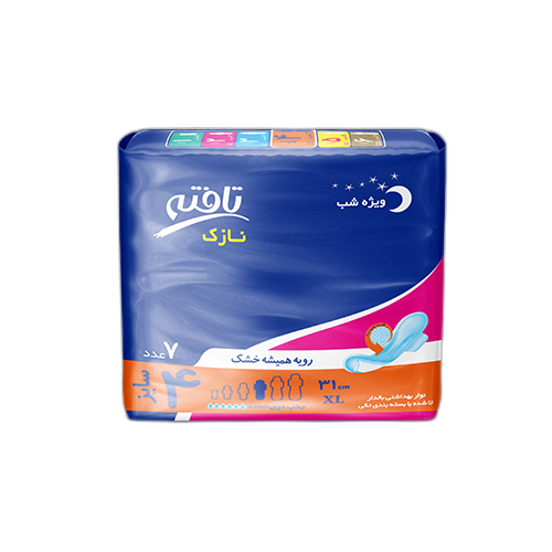 مای دارو - نوار بهداشتی شب نازک سایز4 تافته