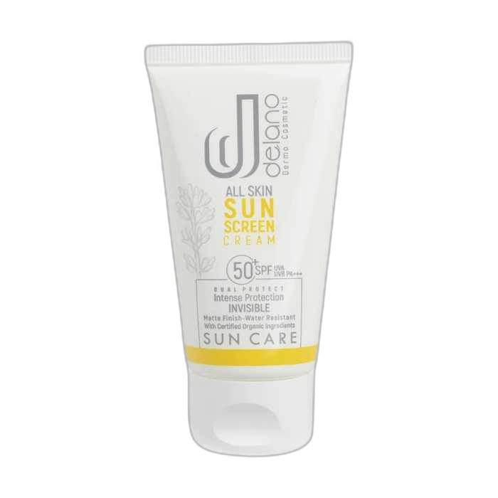 مای دارو - کرم ضد آفتاب بی رنگ دلانو برای انواع پوست +SPF 50