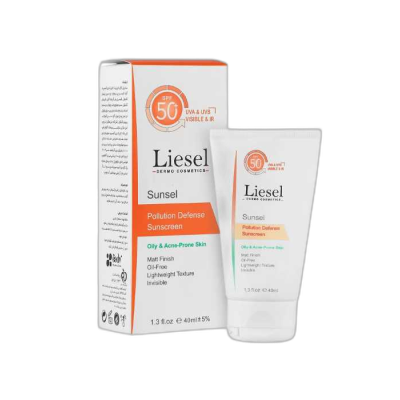 مای دارو - ضد آفتاب سانسل پوست چرب لایسل+SPF50 ( بی رنگ )