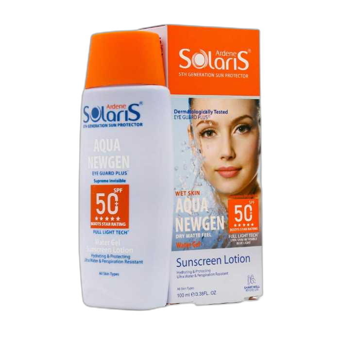مای دارو - لوسیون آبی ضد آفتاب فاقد چربی SPF50 آکوا نیوژن سولاریس آردن